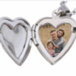 stainless steel heart locket and chain
