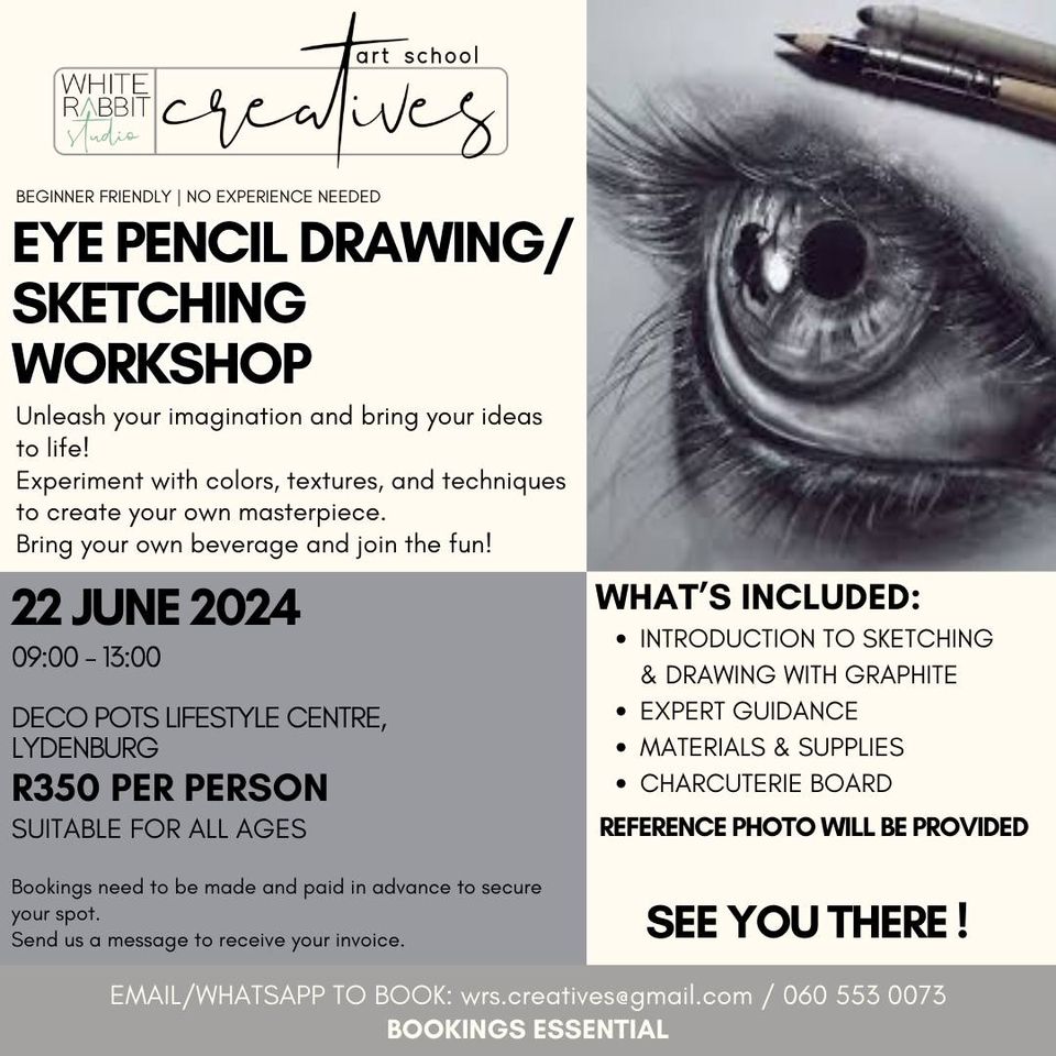 eye pencil drawing sketching workshop