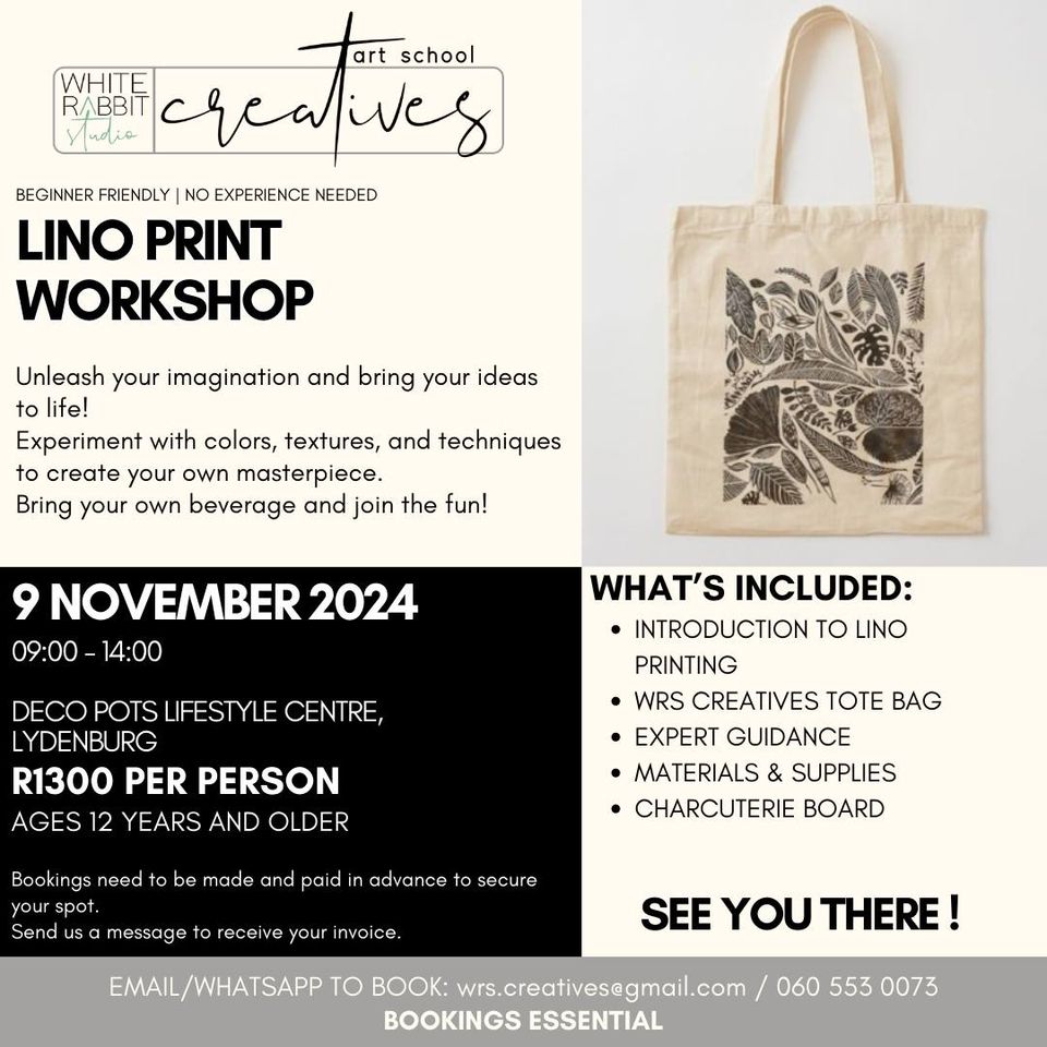 lino print workshop