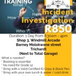 incident investigation trichardt