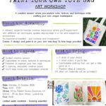 paint your own tote bag art workshop