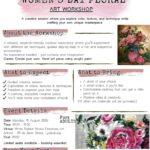 women's day floral art workshop