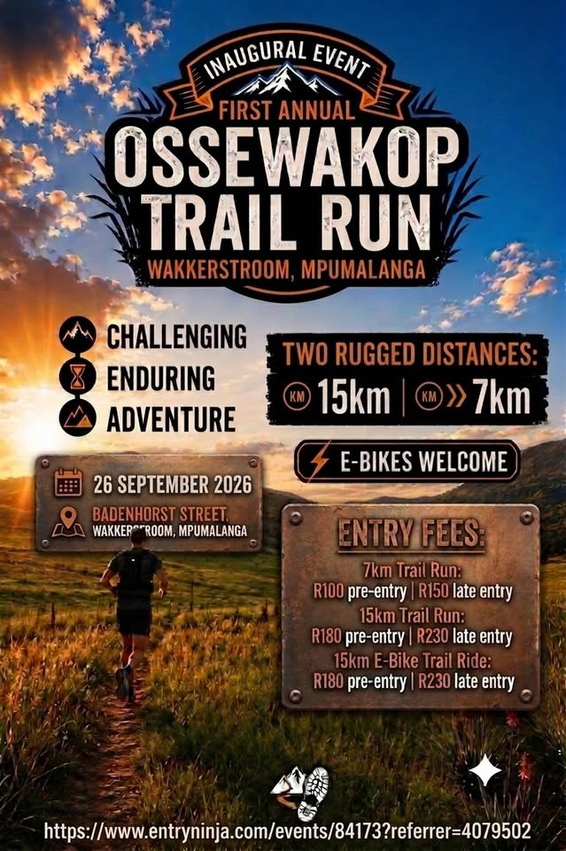 ossewakop trail run & e bike trail ride