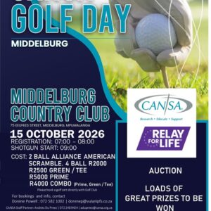 cansa relay for life middelburg golf day 2026