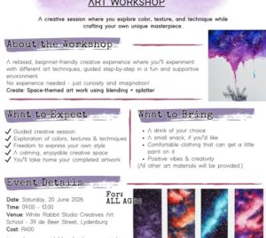 galaxy watercolour art workshop