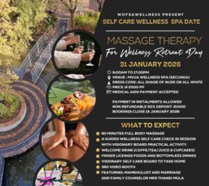 massage therapy for mental health & wellness (spa date)
